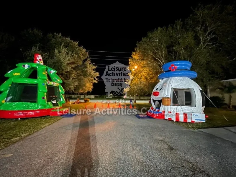 Mini Inflatable Bouncy Castle Christmas Tree