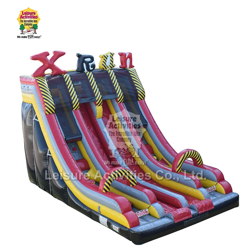 منزلق Xtreme Fun Run مزدوج المسار قابل للنفخ منزلق Xtreme Fun Run مزدوج المسار قابل للنفخ
